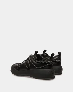 Frei Schneestiefel Aus Leder In Schwarz