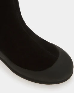 Frei Schneestiefel Aus Leder In Schwarz