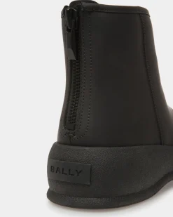 Frei Schneestiefel Aus Leder In Schwarz