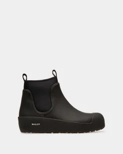 Gadey Stiefel Aus Leder Und Gummi In Schwarz
