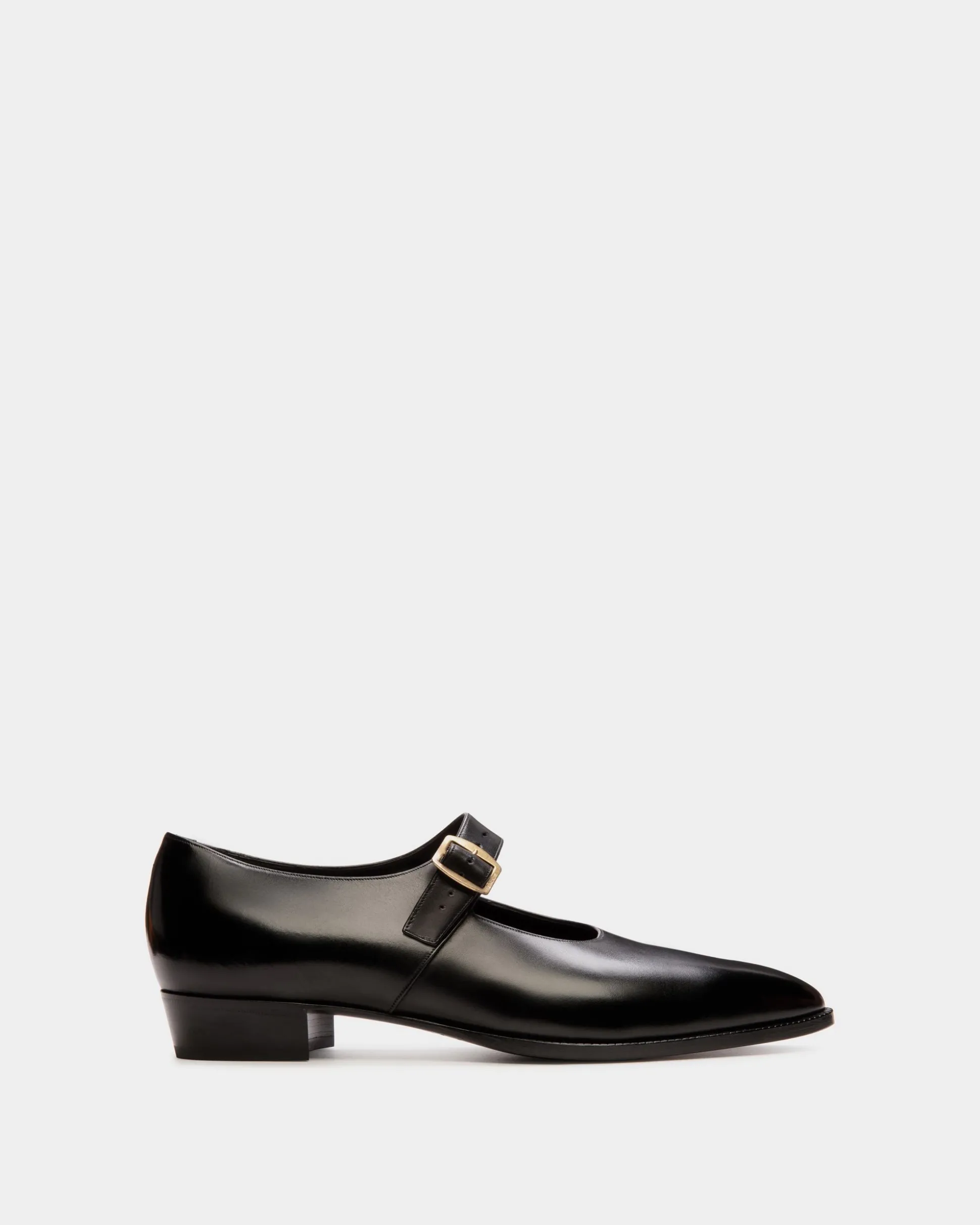 Glendale Mary Jane Aus Leder In Schwarz