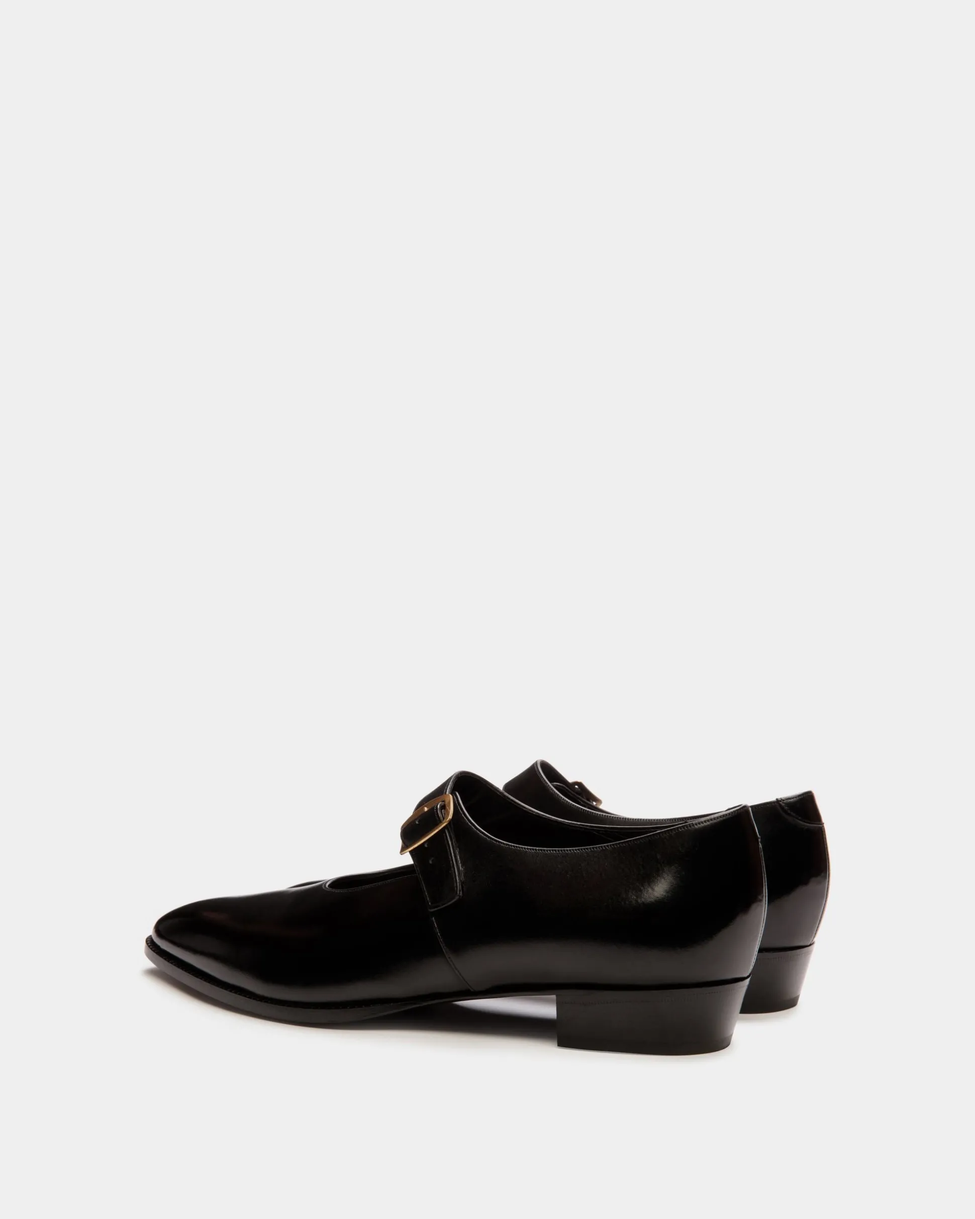 Glendale Mary Jane Aus Leder In Schwarz