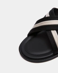 Glide Sandale Aus Nylon In Schwarz Und Weiß