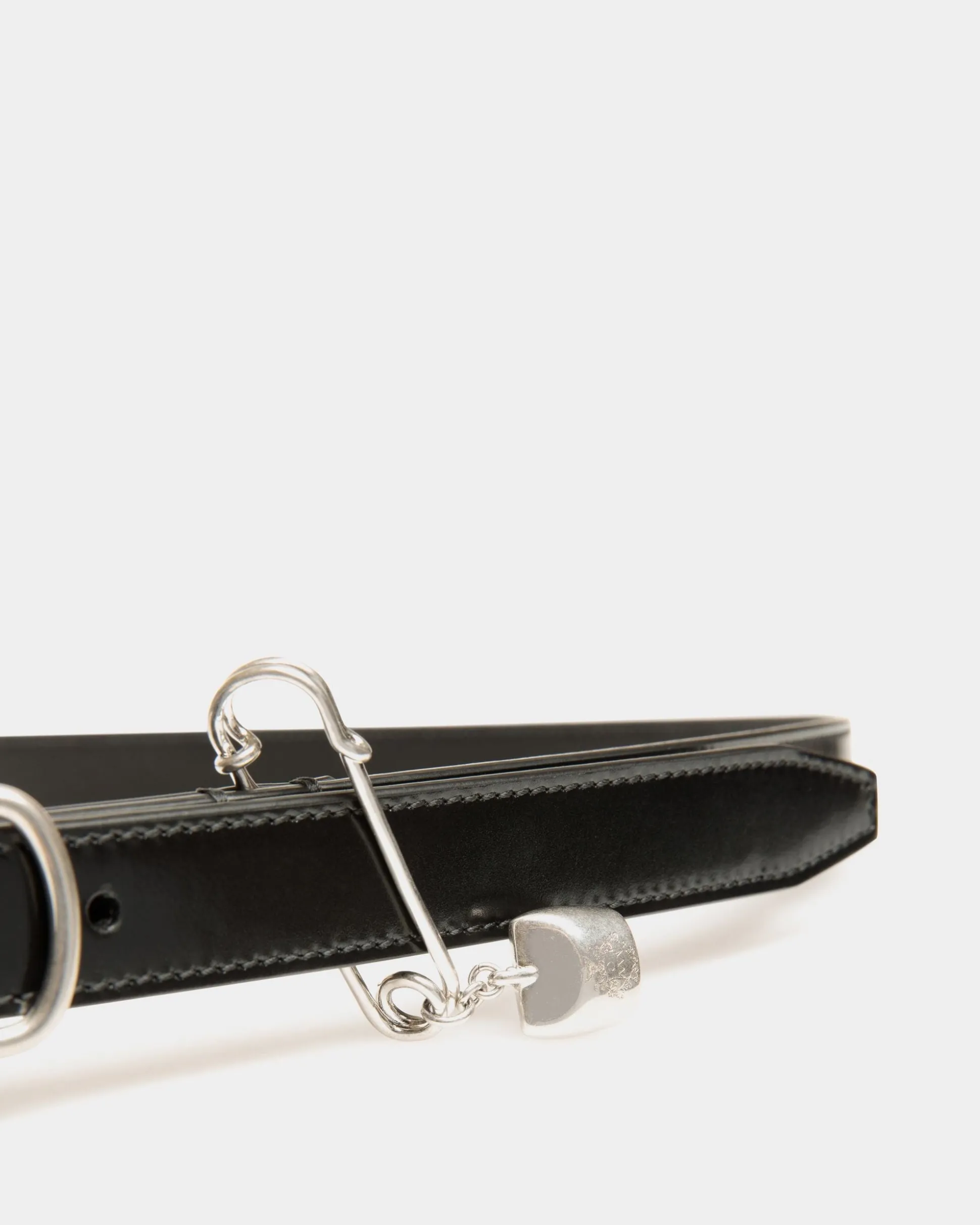 Gürtel Loto 20 mm Aus Gebürstetem Leder In Schwarz