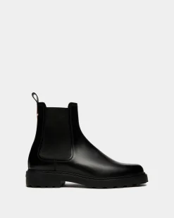 Gusto Bootie Aus Leder In Schwarz
