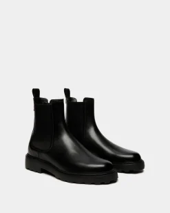 Gusto Bootie Aus Leder In Schwarz