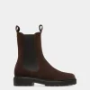 Gusto Bootie Aus Veloursleder In Ebenholzschwarz