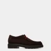 Gusto Derby-Schuhe Aus Veloursleder In Ebenholz