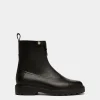 Gusto Stiefelette Aus Genarbtem Leder In Schwarz
