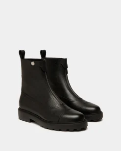 Gusto Stiefelette Aus Genarbtem Leder In Schwarz