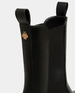 Gusto Stiefelette Aus Leder In Schwarz
