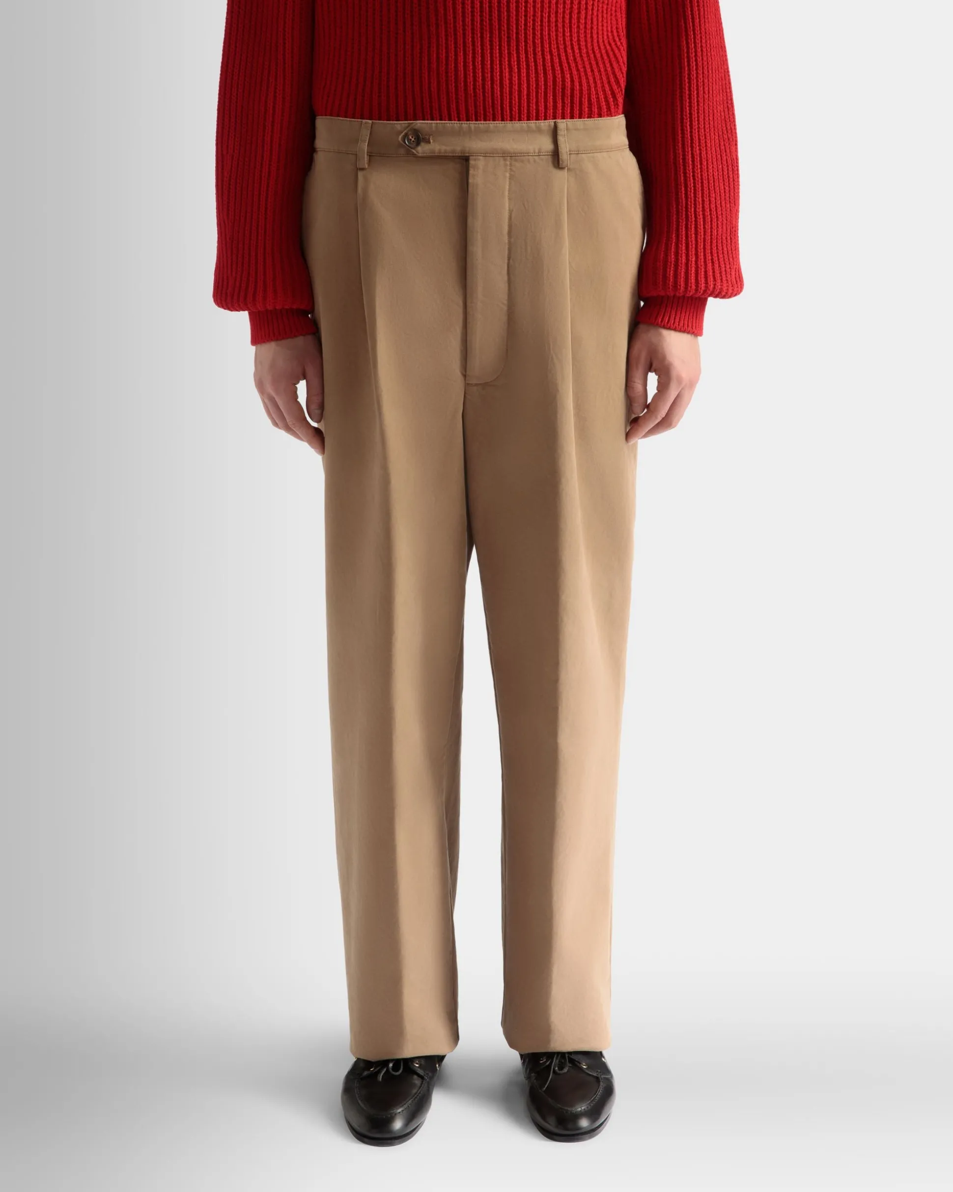 Hose Aus Baumwolle In Camel