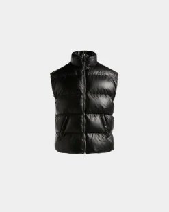 2-In-1-Steppjacke Aus Schwarzem Leder