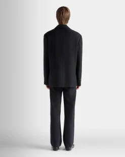 Jacke Aus Einer Wollmischung In Navy Blue