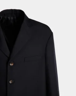 Jacke Aus Einer Wollmischung In Navy Blue