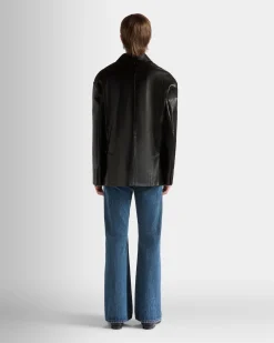 Jacke Aus Leder In Schwarz