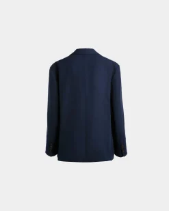 Jacke Aus Leinen In Navy Blue