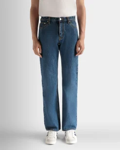 Jeanshose Aus Baumwolle In Medium Blue