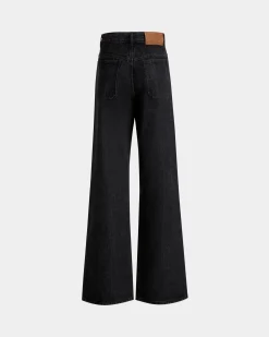 Jeanshose Mit Weitem Bein Aus Baumwolle In Grau