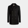 Kabanjacke Aus Einer Wollmischung In Schwarz Aus Der Adrien Brody Travel-Kollektion