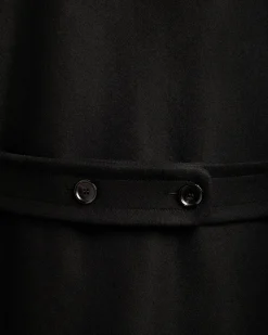 Kabanjacke Aus Einer Wollmischung In Schwarz Aus Der Adrien Brody Travel-Kollektion