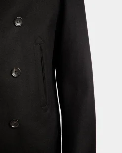 Kabanjacke Aus Einer Wollmischung In Schwarz Aus Der Adrien Brody Travel-Kollektion