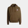 Kapuzenpullover Aus Baumwolle In Braun Mit Bally-Crest