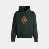 Kapuzenpullover Aus Baumwolle In Bottle Green Mit Bally Crest Logo