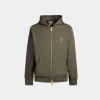 Kapuzenpullover Aus Kaschmirgemisch In Olive Green Aus Der Adrien Brody Travel-Kollektion