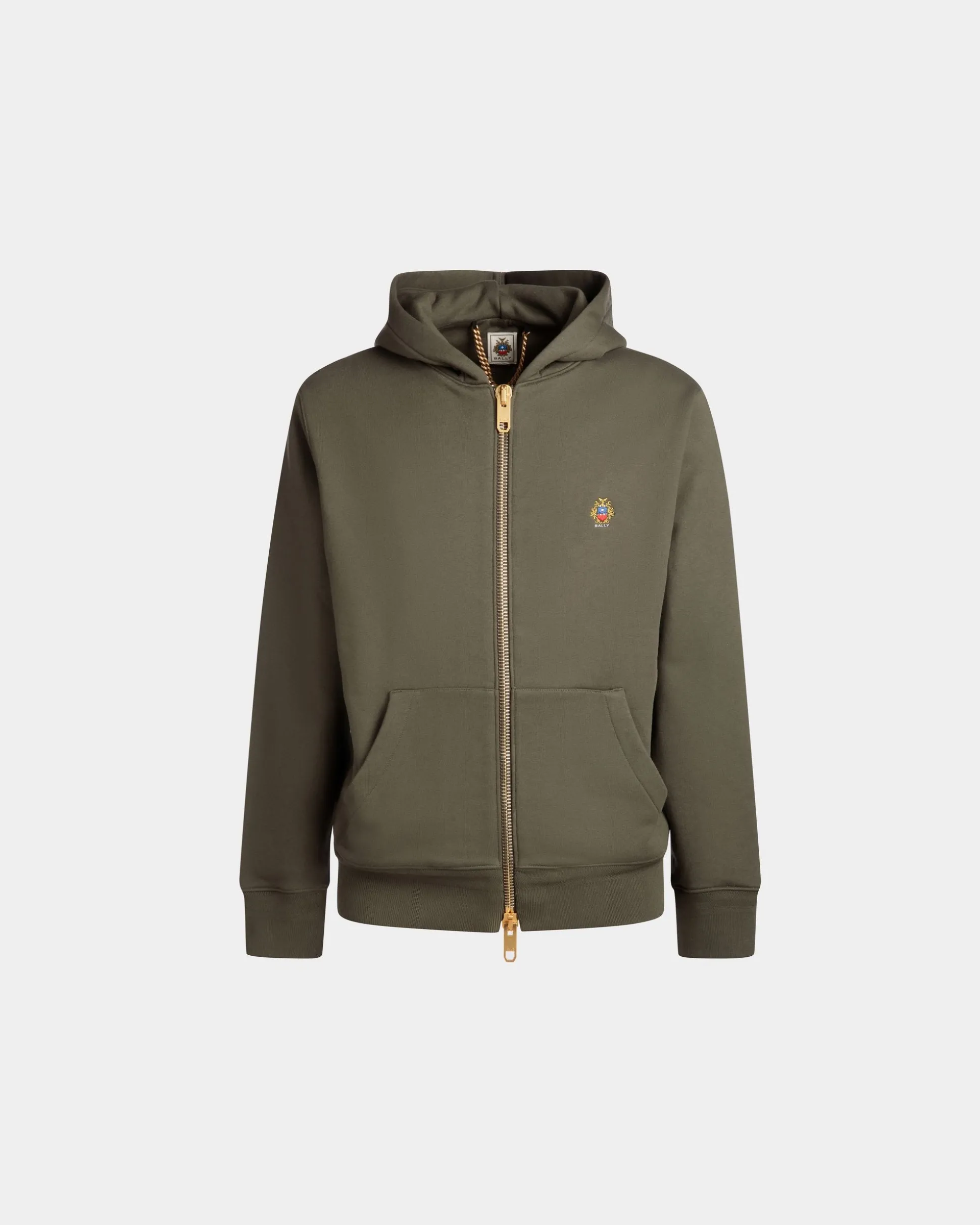 Kapuzenpullover Aus Kaschmirgemisch In Olive Green Aus Der Adrien Brody Travel-Kollektion