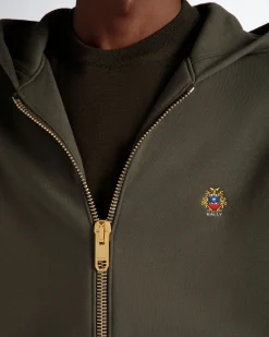 Kapuzenpullover Aus Kaschmirgemisch In Olive Green Aus Der Adrien Brody Travel-Kollektion