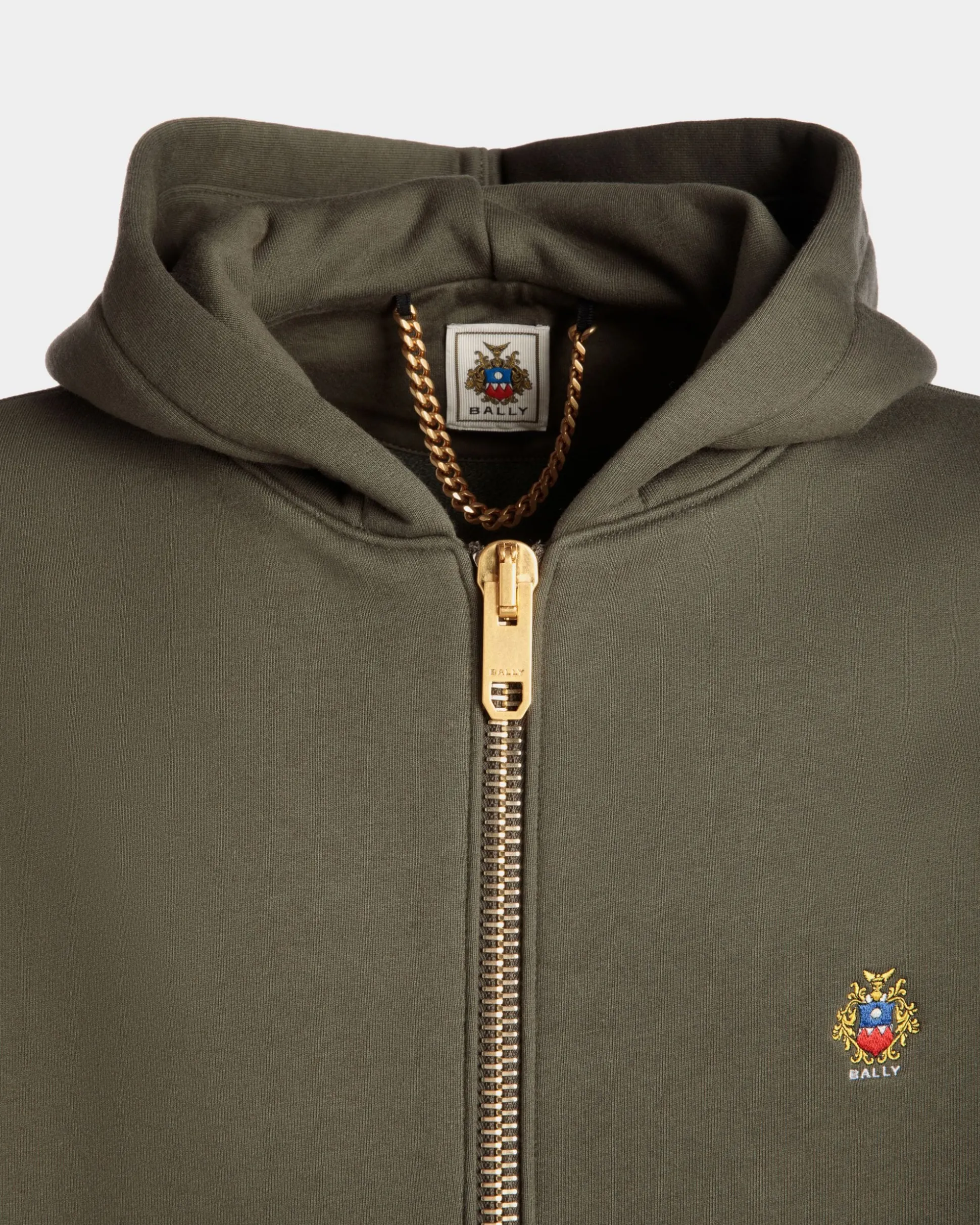 Kapuzenpullover Aus Kaschmirgemisch In Olive Green Aus Der Adrien Brody Travel-Kollektion