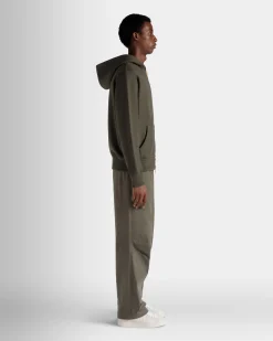 Kapuzenpullover Aus Kaschmirgemisch In Olive Green Aus Der Adrien Brody Travel-Kollektion