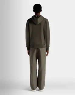 Kapuzenpullover Aus Kaschmirgemisch In Olive Green Aus Der Adrien Brody Travel-Kollektion
