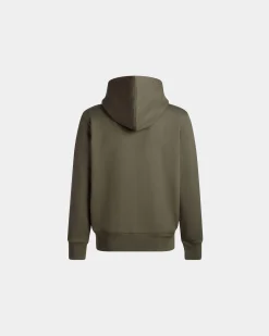 Kapuzenpullover Aus Kaschmirgemisch In Olive Green Aus Der Adrien Brody Travel-Kollektion