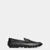 Kerbs Driver-Schuh Aus Genarbtem Leder In Schwarz