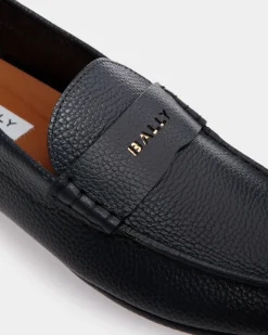 Kerbs Driver-Schuh Aus Genarbtem Leder In Blau