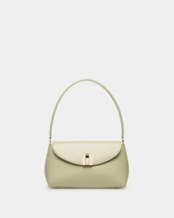 Kleine Henkeltasche Ollam Aus Leder In Light Green