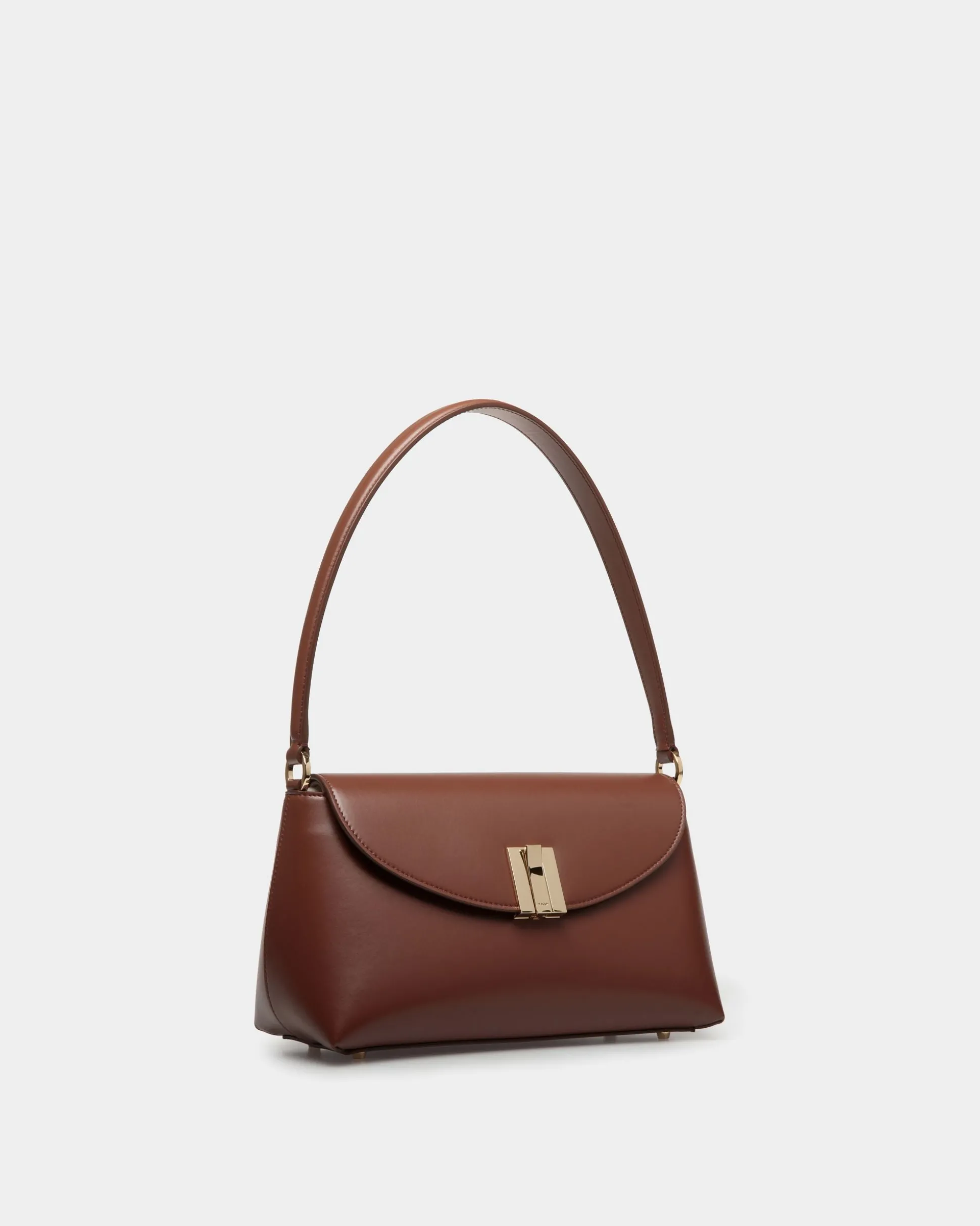 Kleine Henkeltasche Ollam Aus Braunem Leder