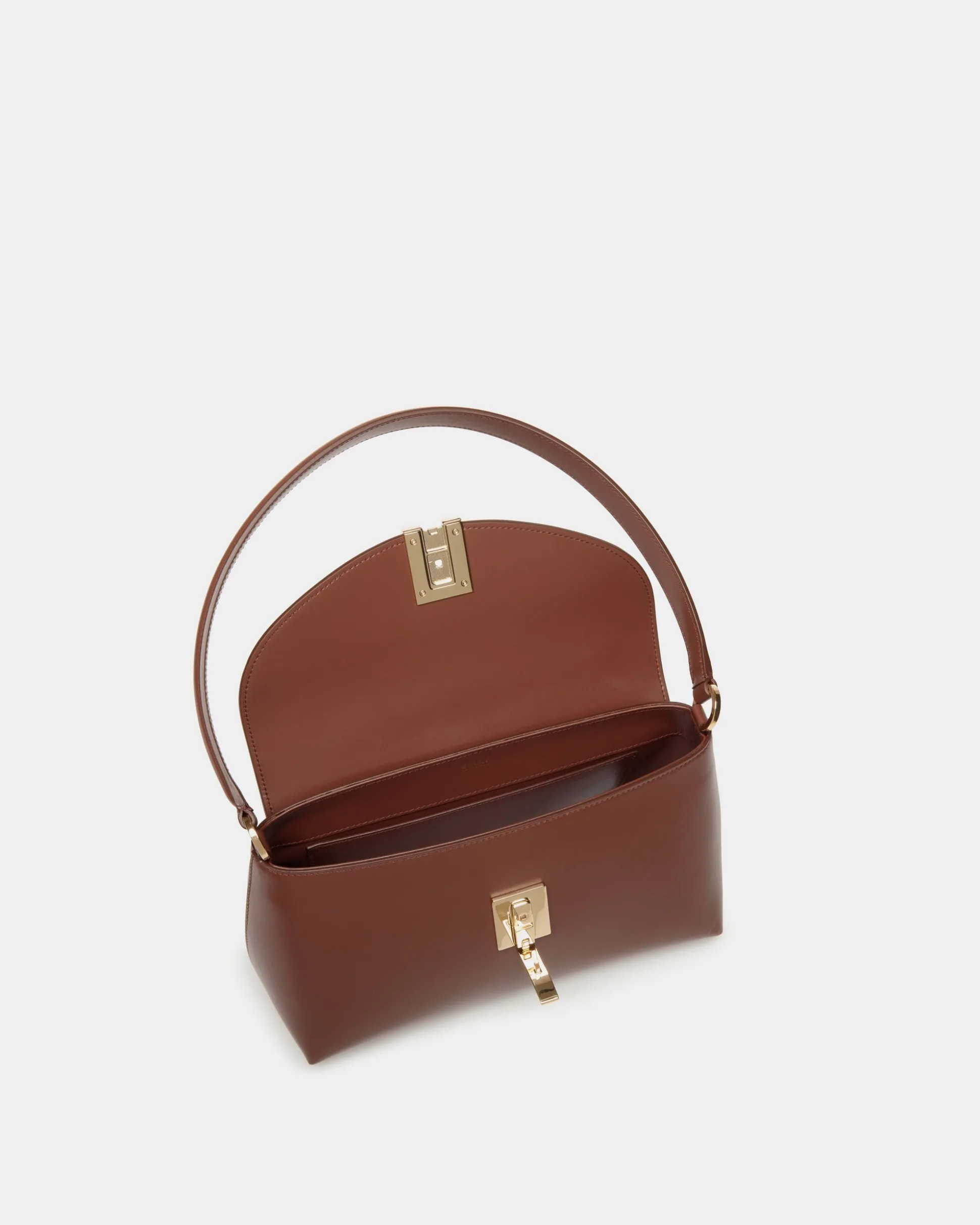Kleine Henkeltasche Ollam Aus Braunem Leder