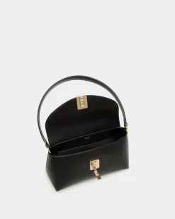 Kleine Henkeltasche Ollam Aus Leder In Schwarz