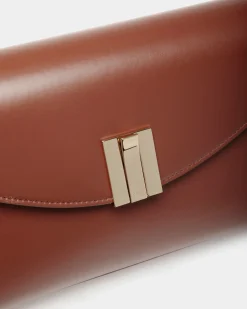 Kleine Henkeltasche Ollam Aus Braunem Leder