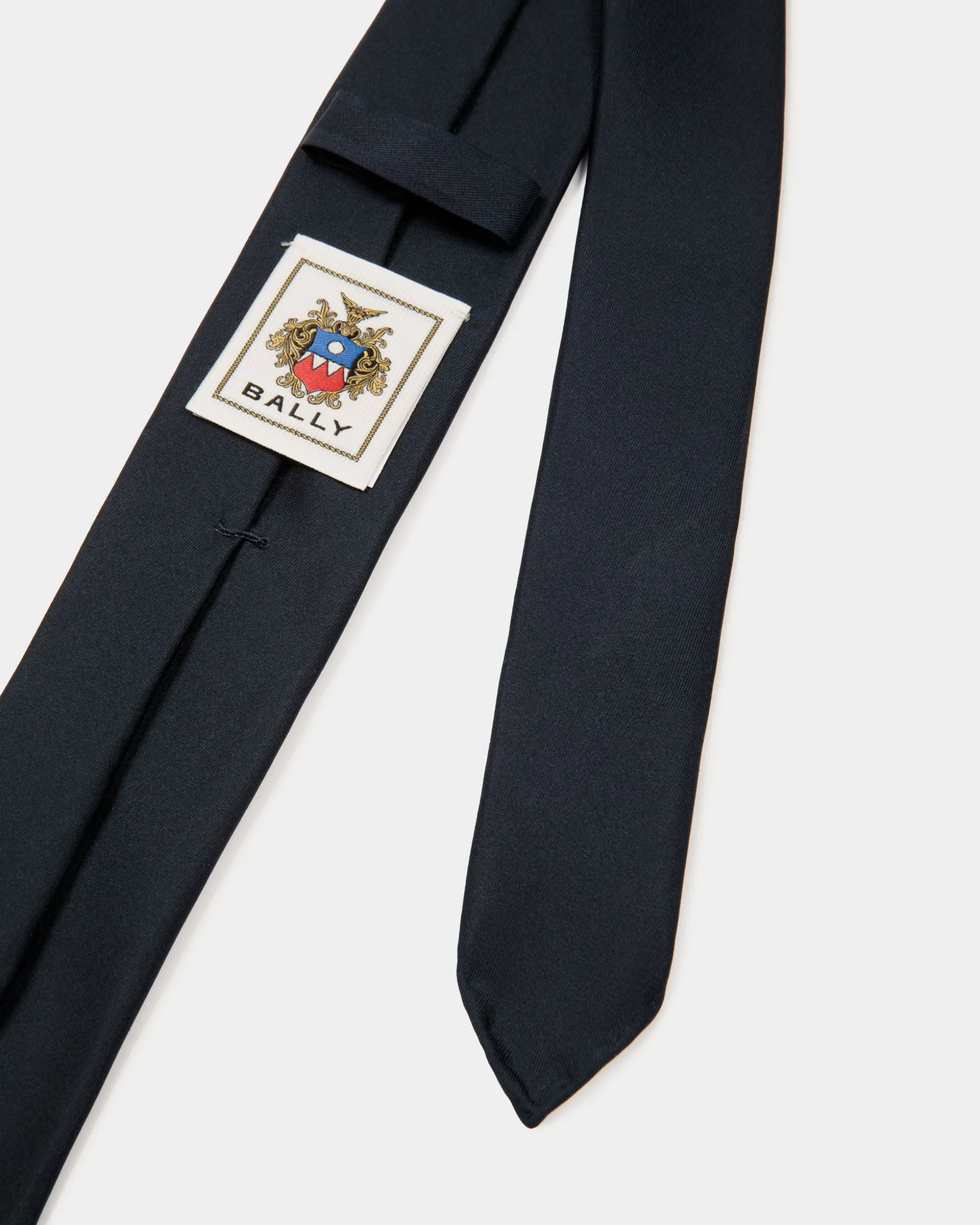 Krawatte Aus Seide In Navy Blue Aus Der Adrien Brody Travel-Kollektion