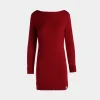 Kurzes Kleid In Candy Red Aus Mohair Und Seide