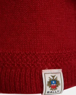 Kurzes Kleid In Candy Red Aus Mohair Und Seide