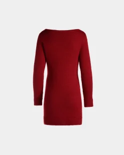 Kurzes Kleid In Candy Red Aus Mohair Und Seide