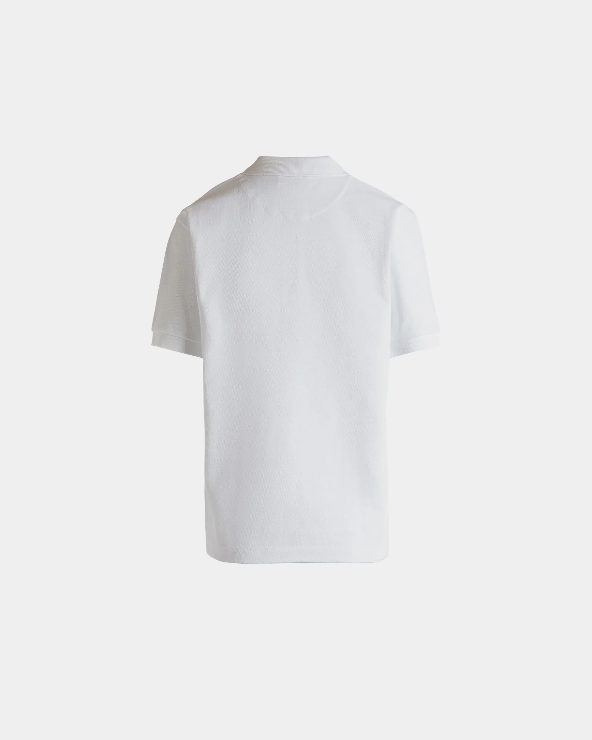 Kurzärmeliges Poloshirt Aus Baumwolle In Weiß