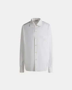 Langarmshirt Aus Baumwolle In Weiß