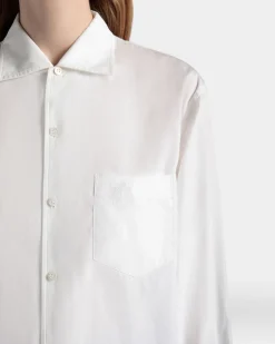 Langarmshirt Aus Baumwolle In Weiß