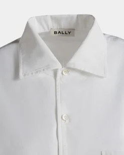 Langarmshirt Aus Baumwolle In Weiß